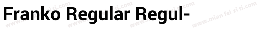 Franko Regular Regul字体转换